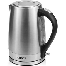 Electric Jug Kettle 1.7L 3000W Fast Boil Stainless Steel, 360 base - Silver