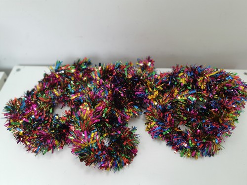 Multicoloured tinsel christmas - multicoloured,