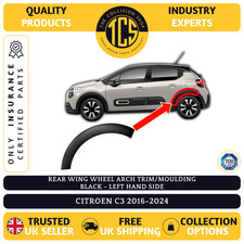 FOR CITROEN C3 2016-2024 REAR WING WHEEL ARCH TRIM INSURANCE CERTIFIED LEFT SIDE