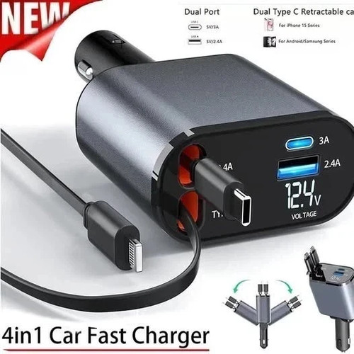 120w 4in1 retractable car - 4in1,
