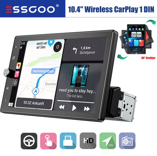 Single din car stereo - 10.4",