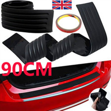 Car Rear Boot Bumper Sill Protector Plate Trim Strip Rubber Cover Guard Pad
