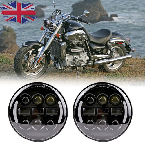 Pair led headlights drl - 5.75",