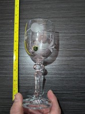 Burns Crystal Wine Glass with
