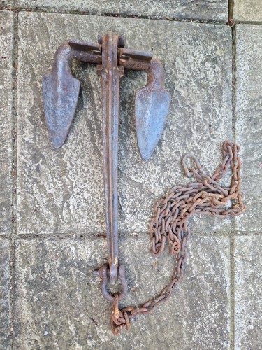 Solid steel boat anchor - solid,