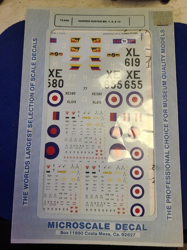 Microscale hawker hunter - 1/72,