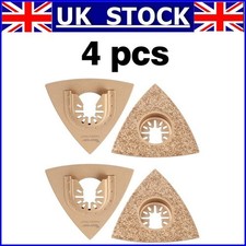4Pc Carbide Oscillating Saw Blades Multi Oscillating Tool for Grit Grout Removal