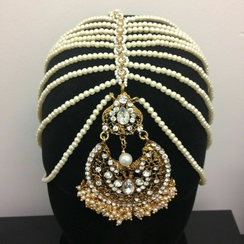 Pearl full head jewellery - full,