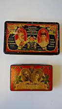 Pair of Vintage CONFECTIONERY Tins 1908 King Edward VII + 1913 King George V