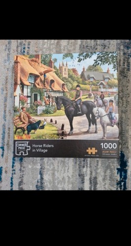 Corner piece puzzle horse - piece,