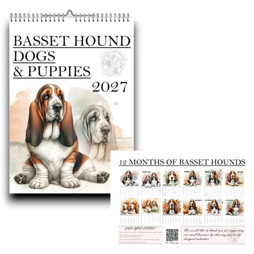 Basset hound calendar - basset,