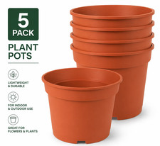 Terracotta plastic plant - terracotta,