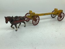 CHARBENS VINTAGE 1:32 METAL HORSE DRAWN TREE WAGON