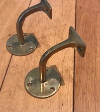 2x Vintage Brass Hand Rail