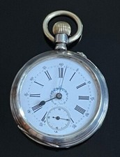 Solid Silver Pocket Watch c