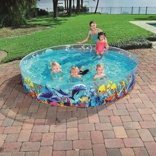 Large family swimming - family, pool