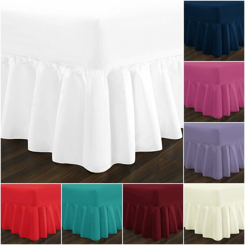 Deep fitted polycotton valance - polycotton,