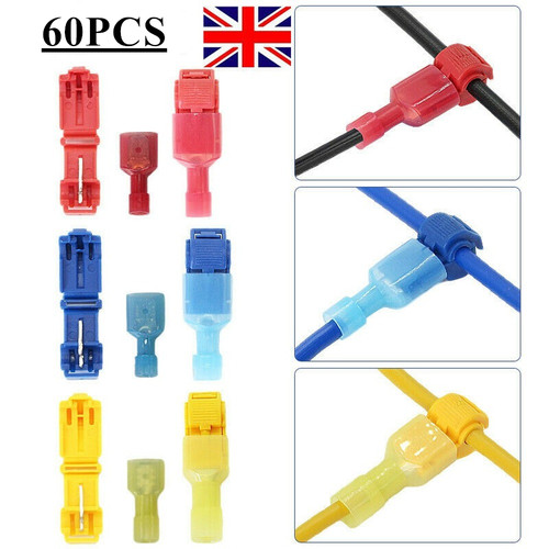 60pc tap wire connectors - t-tap,