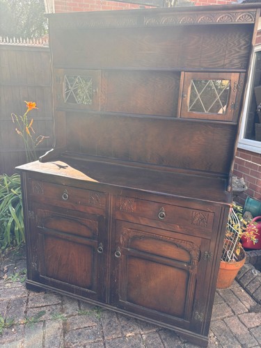 Vintage oak welsh dresser - vintage,