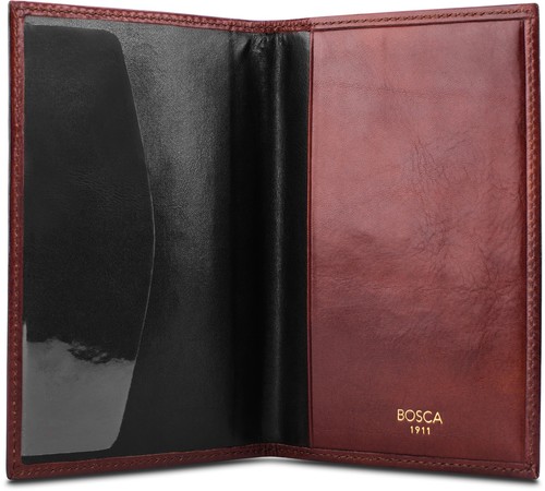 Old leather passport holder - old,