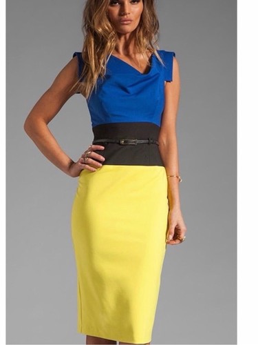 Black halo jackie dress - halo, blue