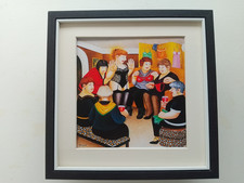 Beryl Cook  'Party Girls'  Underwear / Lingerie Party print FRAMED