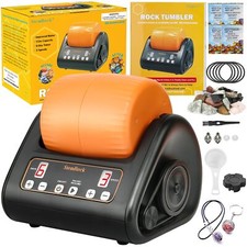 Rock Tumbler Kit, Complete Rock Polisher Machine, Durable 1 Lb Barrel