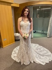 Ivory Justin Alexander Wedding Dress Size 10