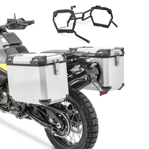 Aluminium panniers rack - aluminium,