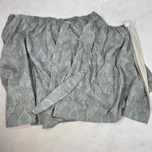 Pair blue grey paisley - pair, pencil