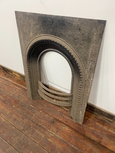 Antique cast iron fireplace - antique,