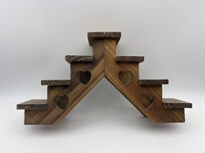 Rustic Wood Heart Stair Step