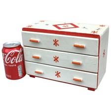 Vintage miniature chest of 3