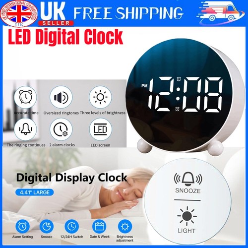 Led digital clock bedside - led,