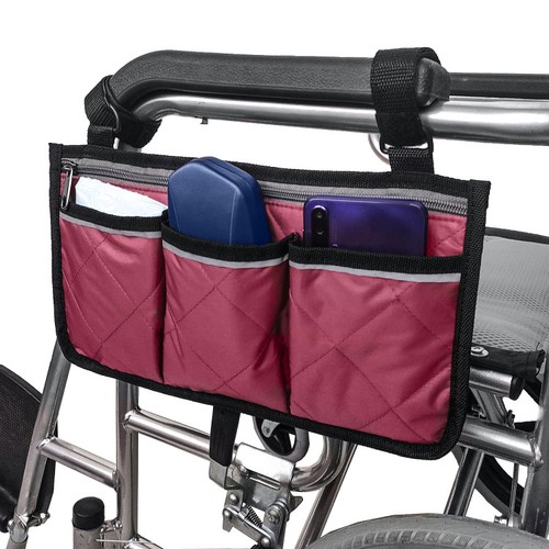 Wheelchair side bag armrest - bag,