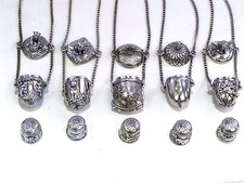 Thimble Case Pendant Pewter