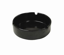 Melamine Ashtray 4" Black Cigarette Ash Tray Bin Pub Garden Plastic 