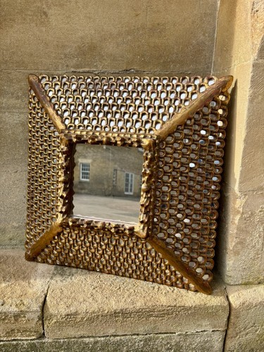 Spanish colonial gilt carved - gilt,