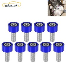 9pcs Blue M8x1.25 Exhaust
