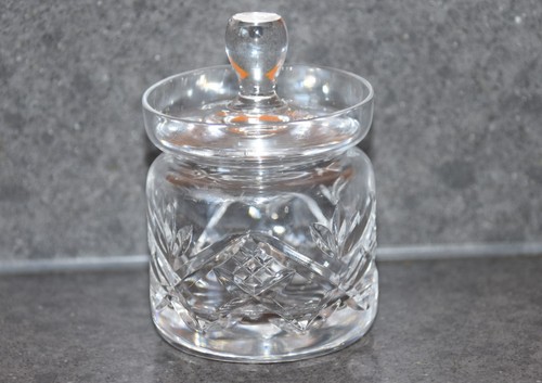 Vintage cut glass crystal jam - vintage,