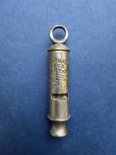Birmingham Police Issue Whistle Warranted Perfect by John Barrall 1886 - 1895