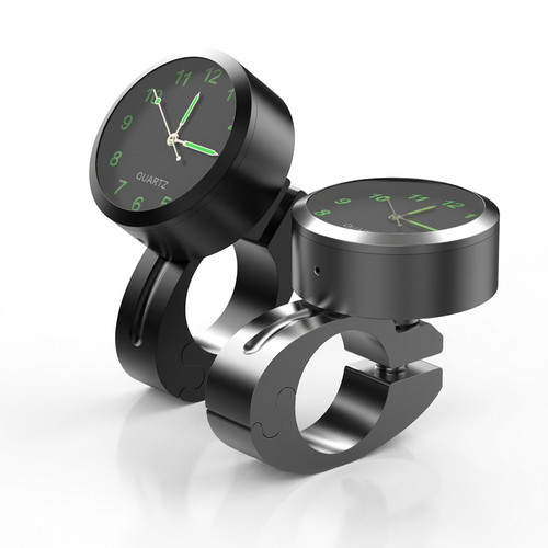 Motorcycle handlebar clock - motorcycle,