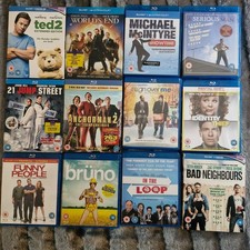 Blu-Ray Comedy Bundle X12 Ted 2 The Worlds End Anchorman 2 Bruno + More