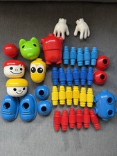 1980s Tomy Popoids Building Set 38 Piece Classic Vintage Toy Kit Retro Complete