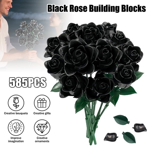 Black rose bouquet building - rose,