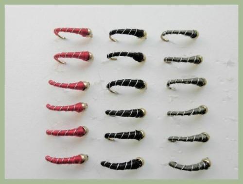 Zebra midge trout flies 18 - midge,,
