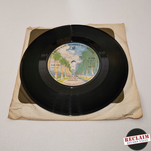 Alan price jarrow song - song, 7"