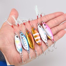 6pcs Metal Jig Spoon 10G-60G