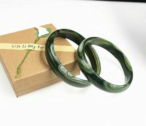 Pair genuine natural - pair, green