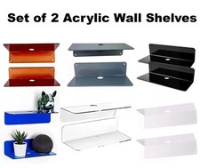 Set of 2 Acrylic Floating Wall